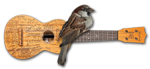 Piepke ukulele mascotte